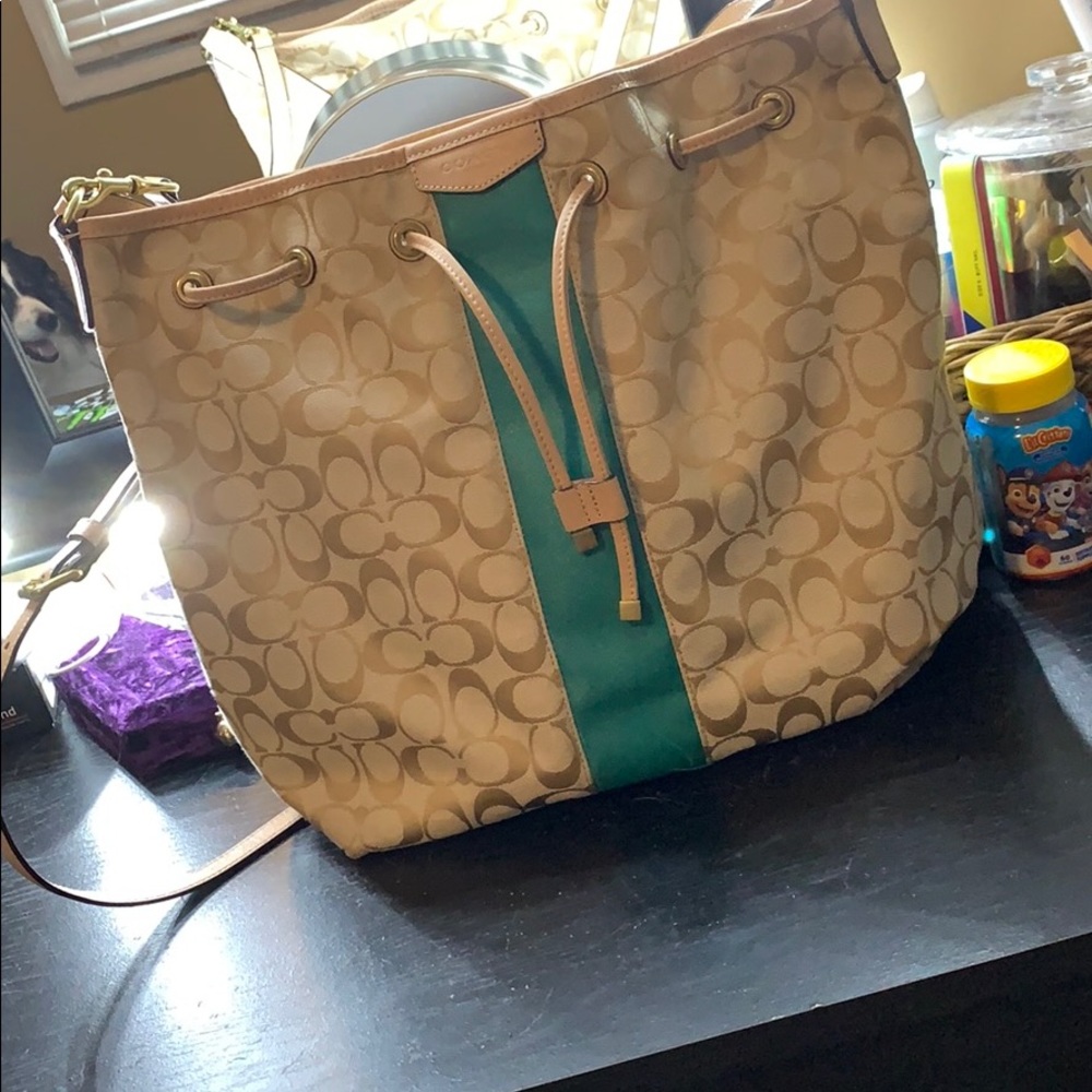 Coach medium canvas bag
